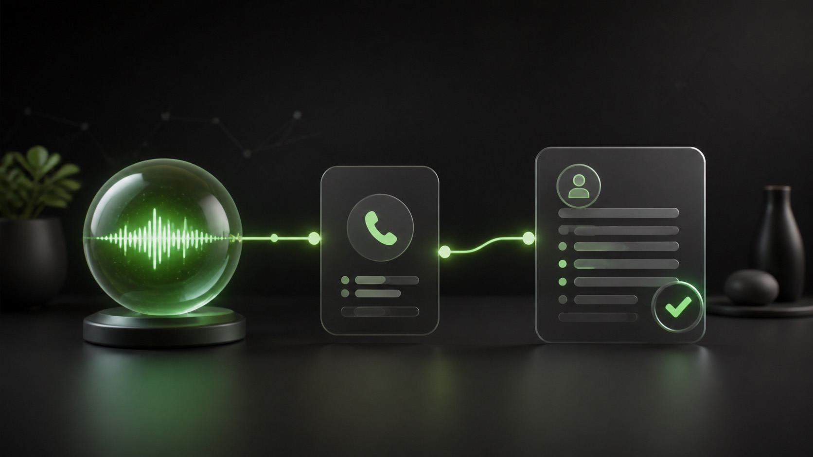 AI voice receptionist turning a business call into a qualified lead